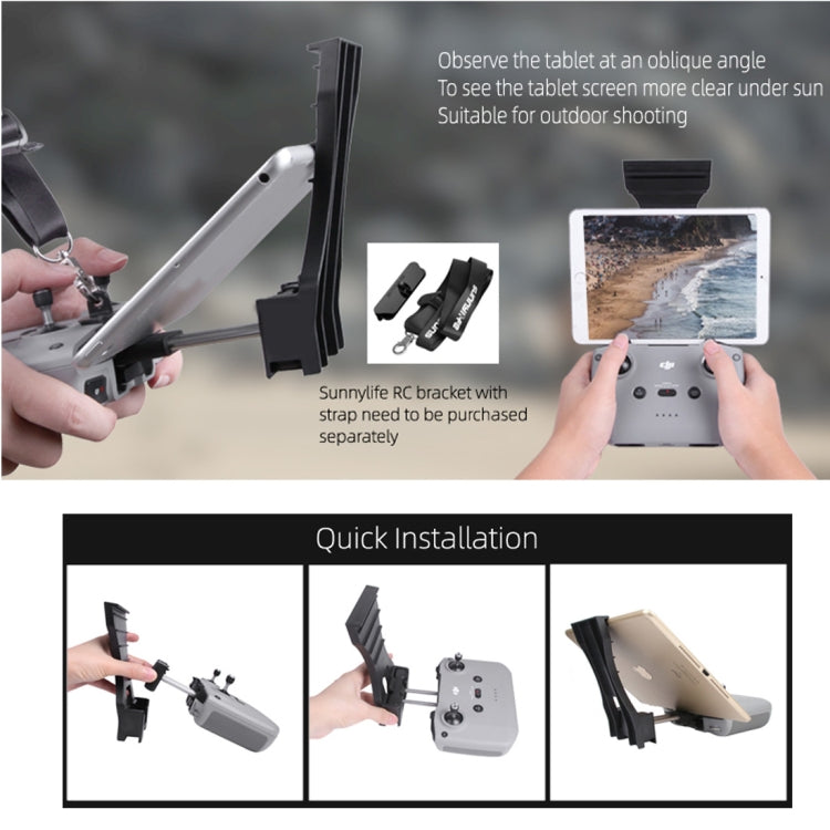 Sunnylife AIR2-Q9293 Remote Control Plate Extension Bracket for DJI Mavic Air 2 Sunnylife AIR2-Q9293 Remote Control Plate Extension Bracket for DJI Mavic Air 2